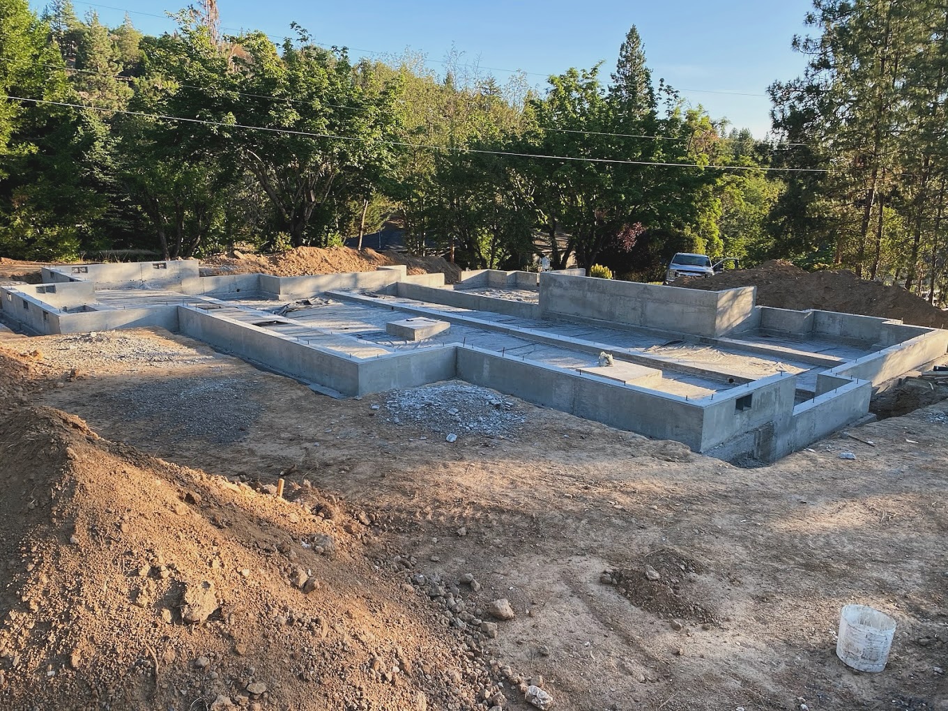 Freshly poured concrete driveway by Medford Concrete in Medford, Oregon